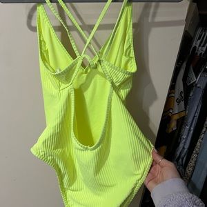 Rush neon yellow one piece swimsuit